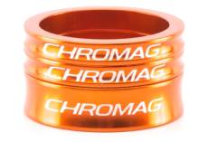 Entretoises de direction chromag aluminium orange