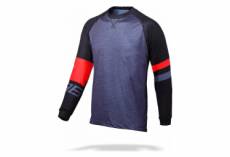 Maillot vtt manches longues bbb answitchback gris noir rouge