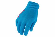 Paire de gants longs supacaz knitz bleu rose