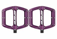 Paire de pedales plates spank spoon reboot violet