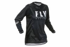 Maillot manches longues fille fly racing lite noir