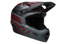 Casque integral bell transfer gris rouge