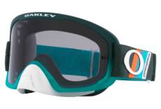 Masque oakley o frame 2 0 pro mtb troy lee design hunter green stripes verres dark grey ref oo7117 17