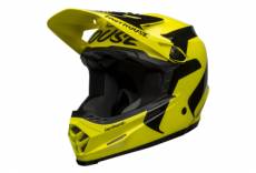 Casque integral bell full 9 fusion mips jaune noir fasthouse
