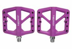 Paire de pedales plates neatt composite 5 picots violet