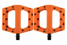 Paire de pedales plates dmr v11 orange