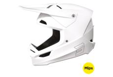 Casque shot race solid white gloss