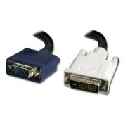 CABLING® Câble DVI-I mâle vers VGA mâle 1m80