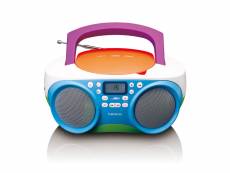Radio portable fm avec lecteur cd/usb lenco multicolore