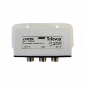 TELEVES VS20WD Cable Combiner Gris séparateur ou commutateur de câbles - séparateurs ou commutateurs de câbles (Gris, F, 85 mm, 25 mm, 70 mm, 85 x 25
