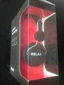 RELAX - Casque avec micro compatible téléphone portable, avec prise mini jack 3,5mm - réglage tour de tête et volume