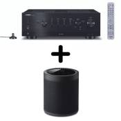 Amplificateur Hi-Fi Yamaha R-N800A Noir + une enceinte multiroom Yamaha MusicCast 20 WX-021 Noir