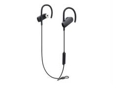 Audio-Technica SonicSport ATH-SPORT70BT - Écouteurs avec micro - intra-auriculaire - montage sur l'oreille - Bluetooth - sans fil - noir