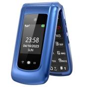GSM Téléphone Portable Senior Clapet Débloqué avec