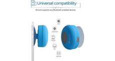 Vshop® résistant à l'eau bluetooth 3. 0 douche haut-parleur, mains libresavec micro intégré, 6h de temps de jeu, ventouse (bleu)