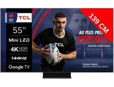 TCL TV Mini LED 4K 139 cm 55MQLED80 144Hz Google TV