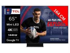 TCL TV Mini LED 4K 164 cm 65MQLED80 144Hz Google TV QLED Mini LED