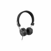 Totalcadeau Casque audio serre-tête (3.5 mm) Noir - Ecouteurs avec prise jack câble 1,5 m
