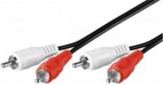 CABLE AUDIO STEREO 2 RCA vers 2 RCA MALE 0,50 m