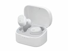 Ecouteur sans fil, true wireless(tws), bluetooth,version marshmallow, embout à mémoire de forme avec option embout en silicone, blanc nc