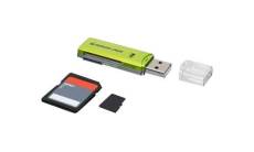 IOGEAR SD/MicroSD/MMC Card Reader/Writer GFR204SD - Lecteur de carte (MMC, SD, RS-MMC, microSD, SDHC, microSDHC, SDXC) - USB 2.0