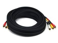 Monoprice 100126 câble coaxial 7,6 m RCA Noir - Câbles
