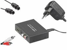 Auvisio : Convertisseur audio HDMI avec câble cinch