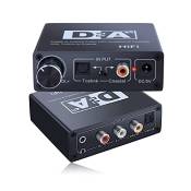 SOUTHSKY Hifi Amplificateur DAC Convertisseur numérique/analogique Audio Stéréo Toslink Optique SPDIF Coaxial RCA 3,5 mm Contrôle du volume