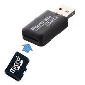 VSHOP® Lecteur mémoire Micro SD - clé USB 2.0
