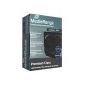 MediaRange Retail-Pack DVD-Case Double - Boîtier pour DVD vidéo - capacité : 2 CD/DVD - noir (pack de 5)