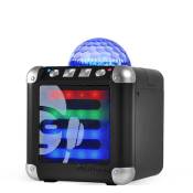 Mini enceinte bluetooth noir iDance CUBE MINI 3 à LEDs RGB sur batterie - USB - 3W RMS SA50662A-N