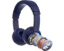 onanoff BuddyPhones® pour enfants Micro-casque supra-auriculaire Bluetooth, filaire bleu foncé limitation de volume, pliable, micro-casque