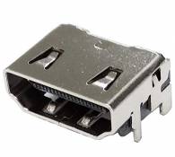 AERZETIX - C43805 - Connecteur HDMI 19 pins broches - fiche femelle de type A - à souder - montage SMT sur PCB