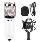 Microphone BM-800 condensateur filaire 3.5mm Blanc