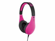 Ifrogz casque audio on-ear avec micro & cable tressé - pink IF-COD-PNK