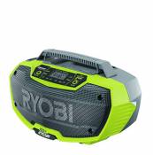 Ryobi r18rh de 0 Cordless Radio stéréo avec Bluetooth Function Vert/Gris, Vert/Anthracite