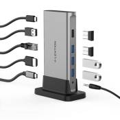 Adaptateur USB-C Hub Lention, 10 en 1 compatible Macbook air/pro