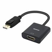 BENFEI Adaptateur Active DisplayPort vers HDMI 4K, Compatible avec PC, Ordinateurs Portables, tablettes ou Stations d'accueil, prenant en Charge Eyefi