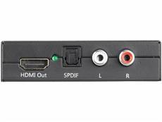 Convertisseur audio HDMI vers TOSLINK (5.1) et cinch stéréo (2.0)