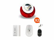 Md-214r - mini alarme sans fil - kit 4 MINI KIT 214 4