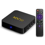 MX10 Smart TV Box HD Lecteur Multimédia 4Go/32Go 4K DLNA Miracast Airplay WiFi LAN