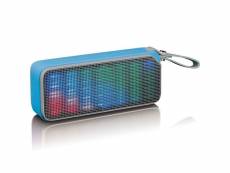 Lenco haut-parleur stéréo bluetooth lumière de disco bt-191 bleu 416214