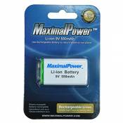 MaximalPower 9 Volt Li-ION Rechargeable Battery High