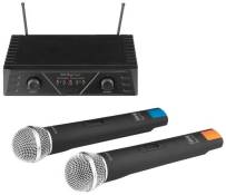 Système microphone sans fil 2 canaux Monacor txs812set