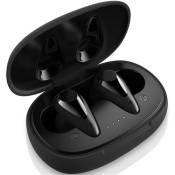 Ecouteurs Sans Fil Bluetooth 5 TWS True Wireless - August EP810 - Micro, Contrôle Tactile, Boitier de Recharge USB-C, Discret, Sport, Basses puissante