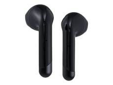 Happy Plugs Air 1 Plus - Véritables écouteurs sans fil avec micro - intra-auriculaire - Bluetooth - Suppresseur de bruit actif - noir