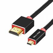 SHULIANCABLE Câble Micro HDMI vers HDMI, Micro HDMI