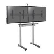 supports pro modular sol KIMEX 031-2200K1 Support sur pieds visioconférence pour 2 écrans TV 45''-55'' - A poser