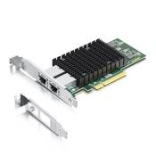 10Gtek® Carte Réseau 10GbE PCIE pour Intel X540-T2