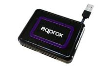 approx appCRDNIB - Lecteur de carte (MS, MS PRO, MMC, SD, MS Duo, MS PRO Duo, CF, microSD, carte SIM) - USB 2.0